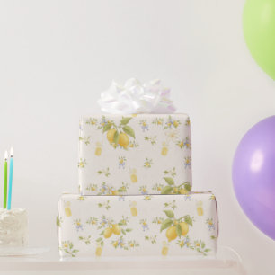 Papel De Presente Jardim de Limões com Ratos