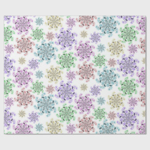 Papel De Presente Jardim de Neve Nórdico