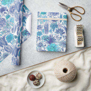 Papel De Presente Jardim de Sucultura