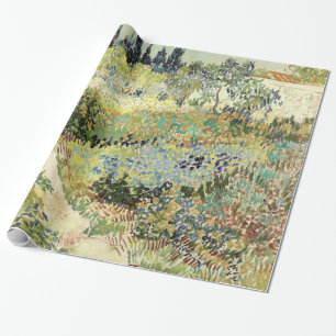 Papel De Presente Jardim de Vincent Van Gogh em Arles