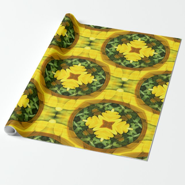 Papel De Presente Jardim do Calendário....... (Desenrolado)