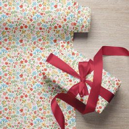 Papel De Presente Jardim Floral de Páscoa