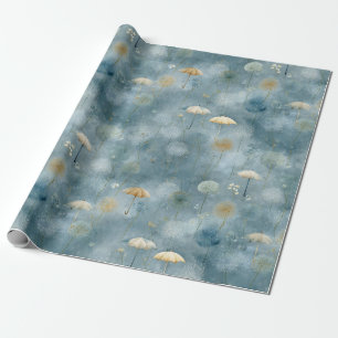 Papel De Presente Jardim Floral Sereno Padrão (6)