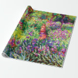 Papel De Presente Jardim Íris em Giverny por Claude Monet<br><div class="desc">Por favor,  visite minha loja para obter design mais interessante e mais opções de cores. => zazzle.com/iwheels*</div>