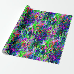 Papel De Presente Jardim Louco e Sinuoso....