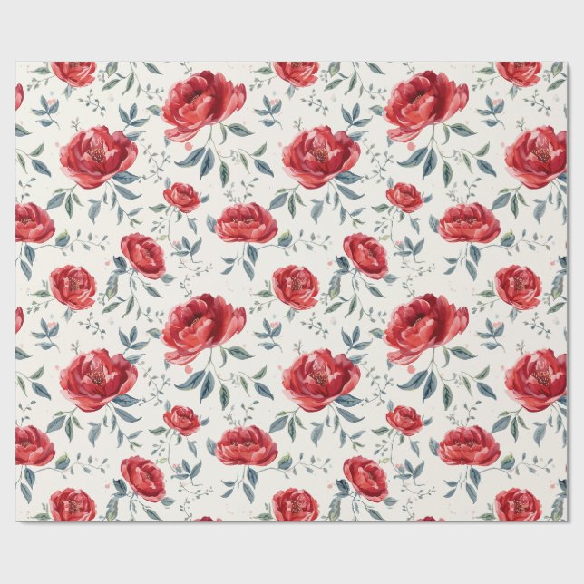 Papel De Presente Jardim radiante do padrão de confiança (Aberto)
