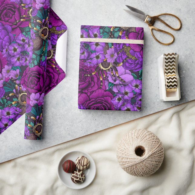 Papel De Presente Jardim Tarantula 3 (Artesanato)