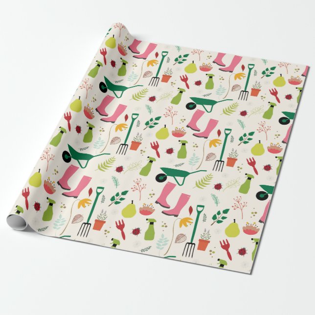 Papel De Presente Jardinagem (Desenrolado)