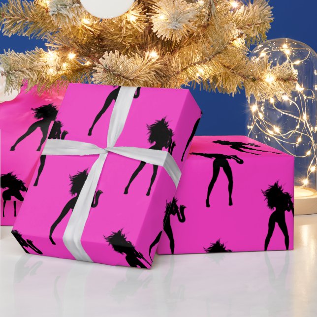 Papel De Presente Jazz Music Saxophonist Wrappaper Escolhe Cor (Feriados)