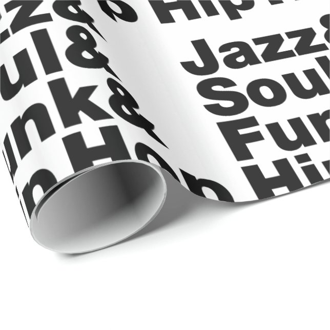 Papel De Presente Jazz & Soul & Funk & Hip Hop (Ponta do rolo)