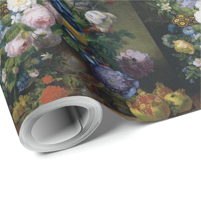 Papel De Presente Jean-Pierre-Xavier Bidauld Ainda Vive Com Tulipas (Ponta do rolo)