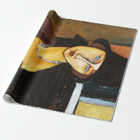Jeanne Hebuterne com chapéu e colar, Modigliani