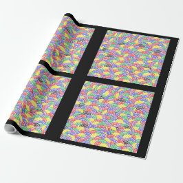 Papel De Presente Jelly Bean Wrapping Papper