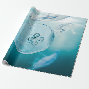 PAPEL DE PRESENTE JELLYFISHES SUBÁGUA