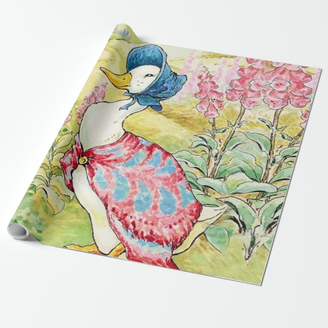 Papel De Presente “Jemima Puddle Duck” by Beatrix Potter (Desenrolado)