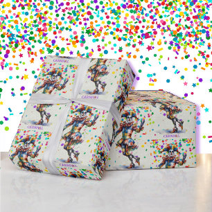 Papel De Presente Jester Add Text Carnival ou Mardi Gras