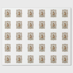 Papel De Presente Jesus Bordado Trabalho de Agulha Jesus Bordado Agu