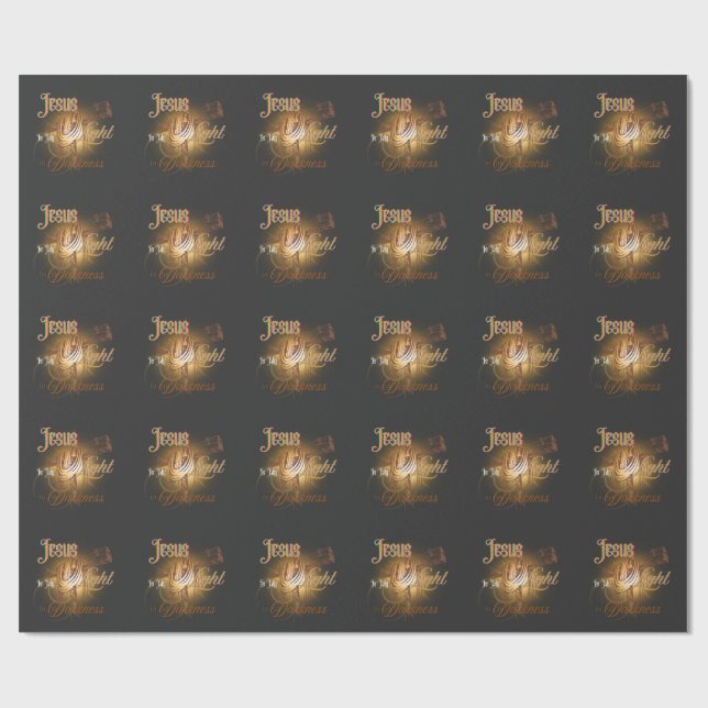 Papel De Presente Jesus É Minha Luz – Camiseta de Halloween (Aberto)