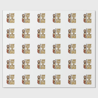 Papel De Presente Jesus engraçado eu vi aquilo e vou contar ao papai
