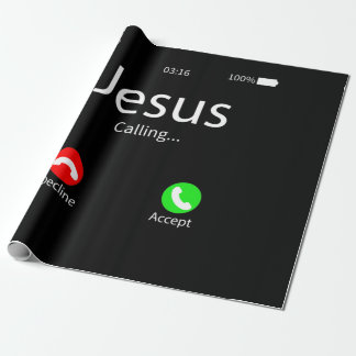 Papel De Presente Jesus Está Chamando Cristão