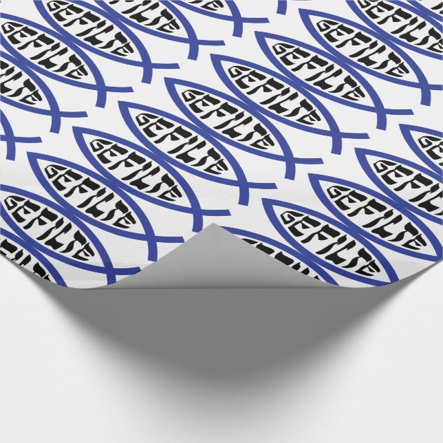 Papel De Presente Jesus Gefilte Fish - Humor Judaico da Páscoa (Ponta)