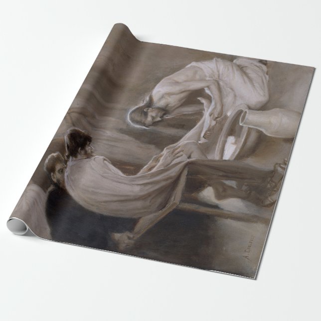 Papel De Presente Jesus Lavando os Pés de Seus Discípulos (Desenrolado)