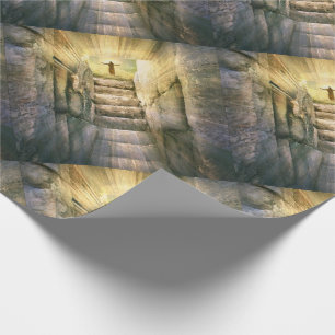 Papel De Presente Jesus na ressurreição vazia da páscoa do túmul