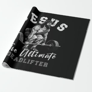 Papel De Presente Jesus O Levantador de Peso Definitivo Cristão Engr
