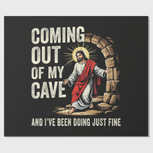 Papel De Presente Jesus Saindo Da Minha Caverna