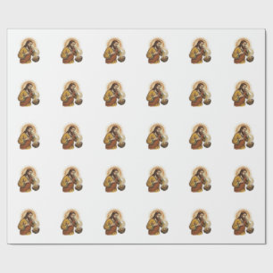 Papel De Presente Jesus Sufocando Migalha de Chip de Tortilla Seca H