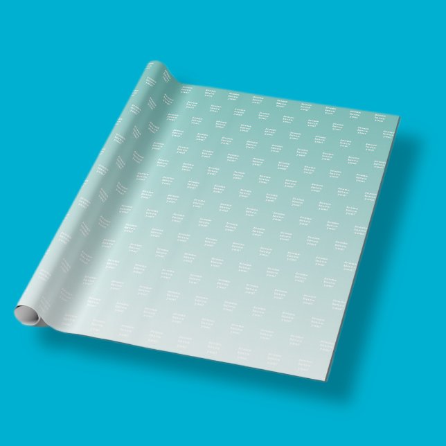 Papel De Presente Jesus te ama! | verde teal ombre (Criador carregado)