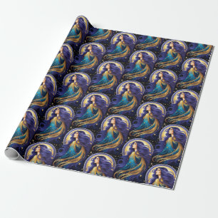 Papel De Presente Jewel Galaxy Zodiac Virgo