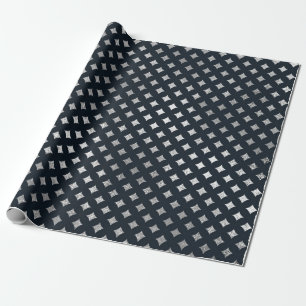 Papel De Presente Jewelry Diamont Geométrico Vip Silver