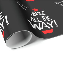 Papel De Presente Jingle All Way Christmas Tree Personalizado