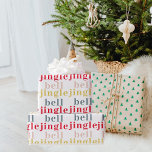 Papel De Presente Jingle Bell Bell Colorida Moderna<br><div class="desc">Jingle Bell Bell Colorida Moderna</div>