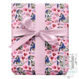 Papel De Presente Jiu Jitsu BJJ Valentine Gift Wrapping Paper Pink