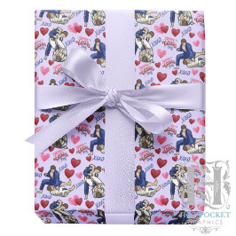 Papel De Presente Jiu Jitsu BJJ Valentine Gift Wrapping Paper Purple