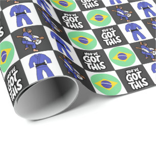Papel De Presente Jiu Jitsu Wrapping Paper
