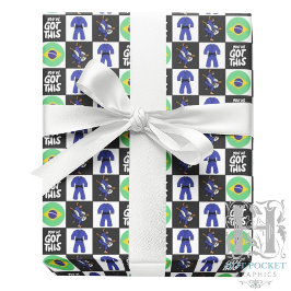 Papel De Presente Jiu Jitsu Wrapping Paper