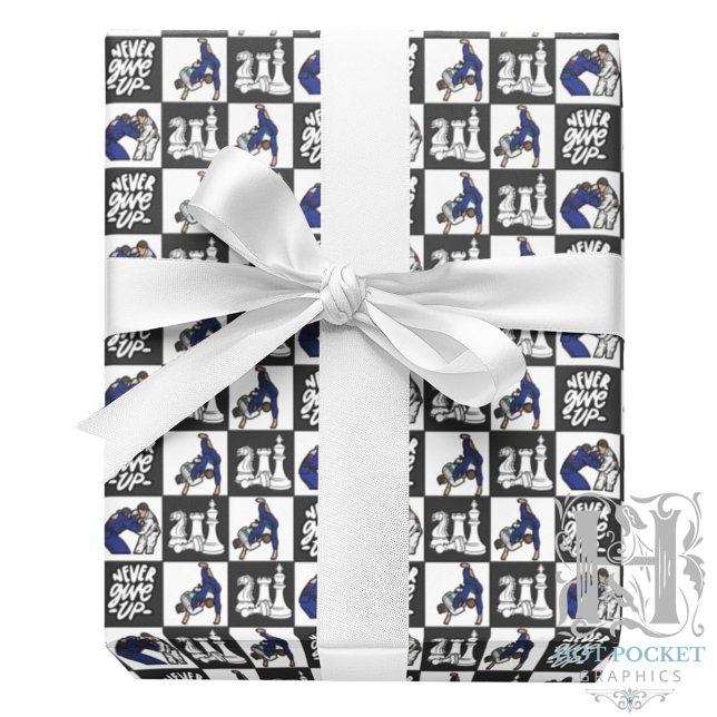 Papel De Presente Jiu Jitsu Wrapping Paper (Criador carregado)