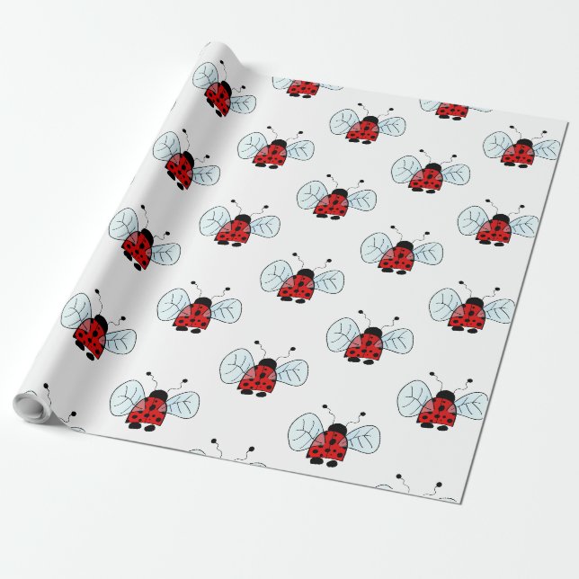 Papel De Presente Joaninha (Desenrolado)
