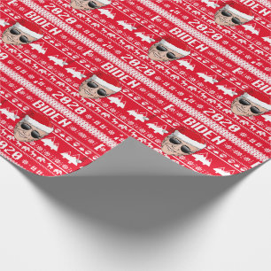 Papel De Presente Joe Biden 2020 Natal Feio