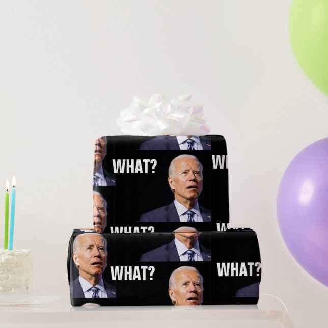 PAPEL DE PRESENTE JOE BIDEN BIRTHDAY WRAPPER (Presentes para festas)