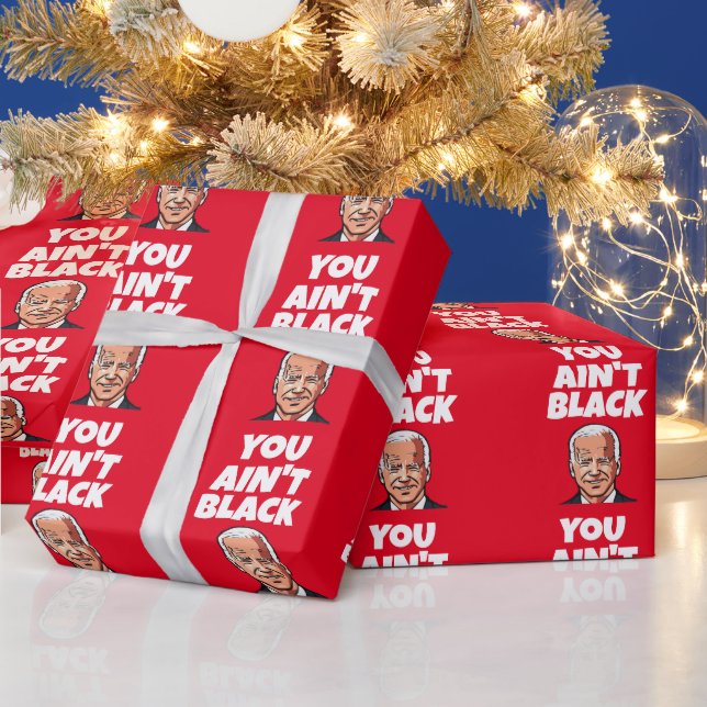 PAPEL DE PRESENTE JOE BIDEN CHRISTMAS ENGRAÇADO (Feriados)