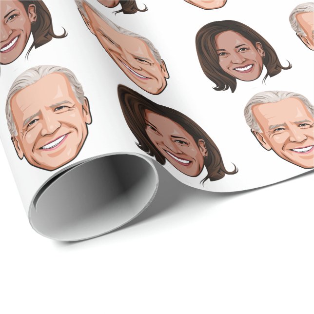 Papel De Presente Joe Biden e Kamala Harris (Ponta do rolo)