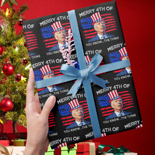 Papel De Presente Joe Biden Feliz 4 De Vocês Conhecem A Coisa