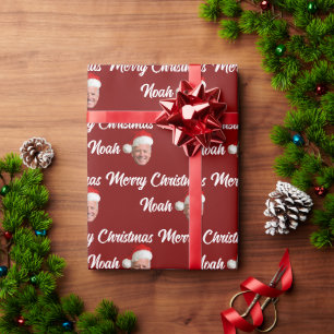 Papel De Presente Joe Biden Felry Natal Nome Personalizado Trendy