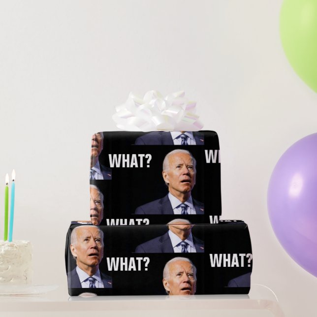 PAPEL DE PRESENTE JOE BIDEN FUNNY WRAPPER (Presentes para festas)