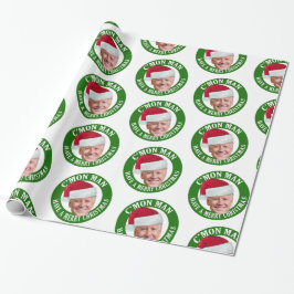 Papel De Presente Joe Santa Hat - Vamos Homem Tenha um Feliz Natal