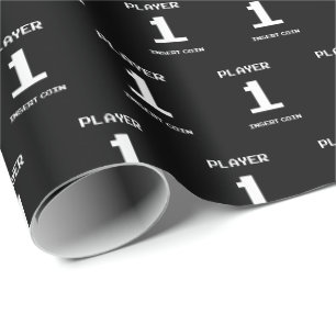 Papel De Presente Jogador 1 design